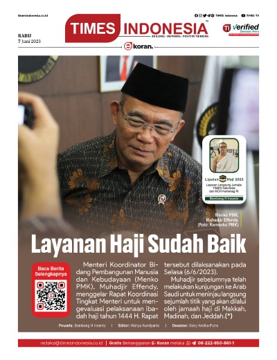 Edisi Rabu, 7 Juni 2023: E-Koran, Bacaan Positif Masyarakat 5.0