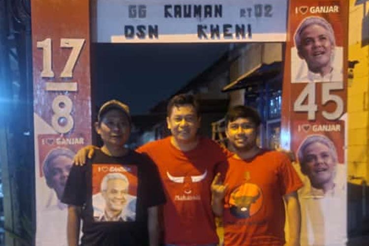 Relawan Samhad Dirikan Posko Ganjar Lumbung Aspirasi Masyarakat Desa di Sidoarjo