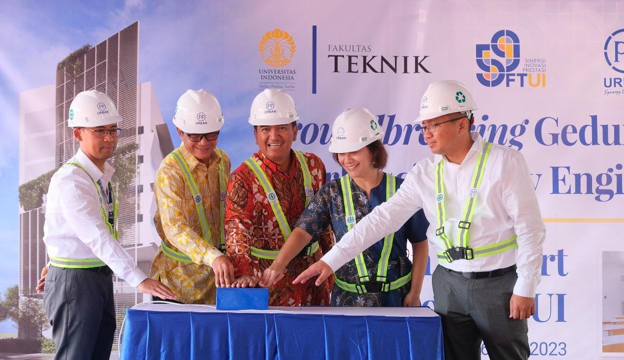 Ground breaking pembangunan ruang kelas pintar Fakultas Teknik UI. (Foto: FT UI for TIMES Indonesia)