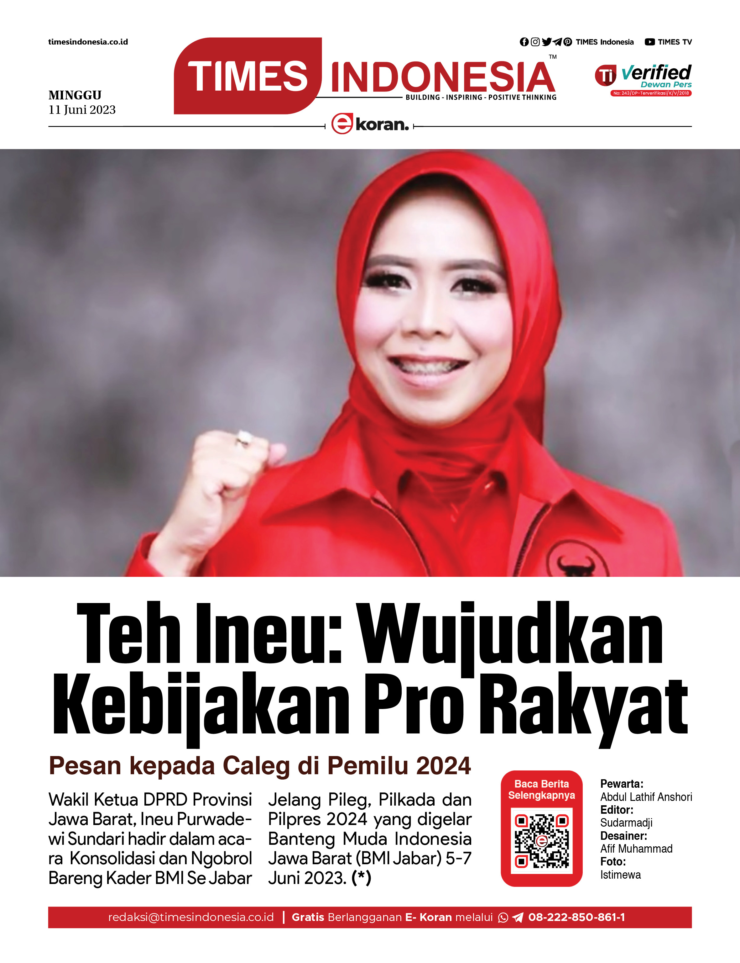 Edisi Minggu 11 Juni 2023 E Koran Bacaan Positif Masyarakat 5 0