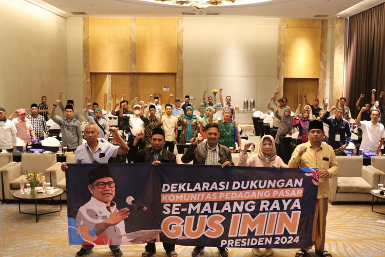 Pedagang Pasar se-Malang Raya Dukung Gus Imin Nyapres