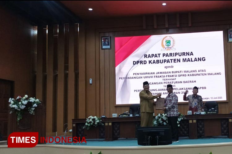 DPRD Kabupaten Malang Terima Jawaban Bupati Terkait Pertanggungjawaban ABPD 2022