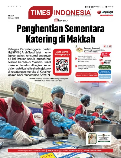 Edisi Senin, 12 Juni 2023: E-Koran, Bacaan Positif Masyarakat 5.0