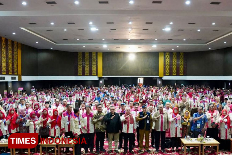 Kongres ke VII Perhimpunan Penyuluh Pertanian Indonesia (Perhiptani), di Hotel Bumi Minang, Padang, Sumatera Barat. (FOTO: AJP TIMES Indonesia)