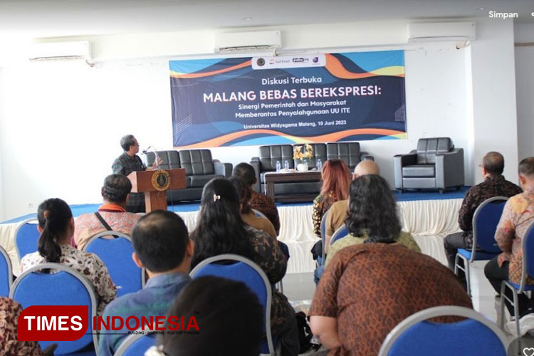 UWG Malang Gelar Diskusi Terbuka Bahas UU ITE Bertema Malang Bebas Berekspresi