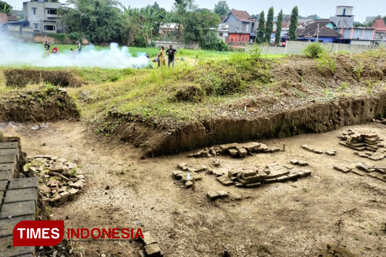 Ekskavasi tahap lima Candi Gedog Kota Blitar dimulai (Foto : Nur Al Ana/TIMES Indonesia)