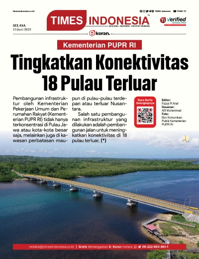 Edisi Selasa, 13 Juni 2023: E-Koran, Bacaan Positif Masyarakat 5.0