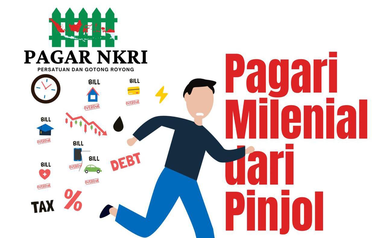 Ilustrasi #PagariMilenial dari Pinjol.