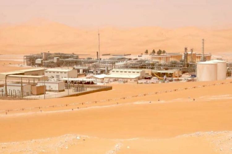 Menzel Ledjmet Nord (MLN) Oil Field Aljazair, lapangan migas pertama yang dioperasikan Pertamina di luar negeri. (Foto: ANTARA/HO-Pertamina)