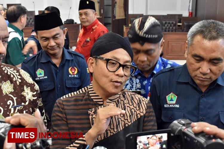 Wali Kota Malang, Sutiaji saat ditemui awak media. (FOTO: Rizky Kurniawan Pratama/TIMES Indonesia)