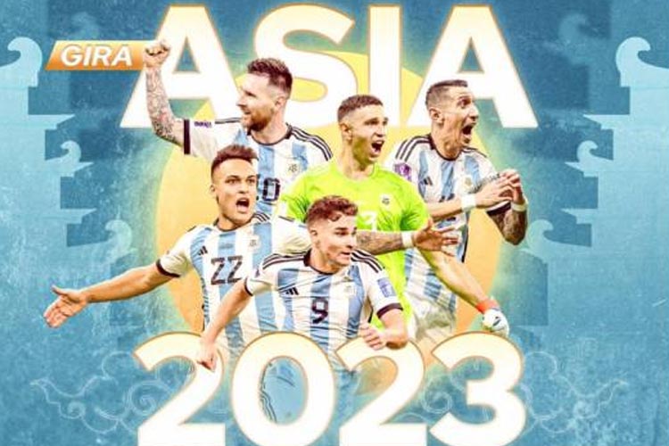 Timnas Argentina akan menghadapi Indonesia pada laga uji coba, 19 Juni mendatang. (Sumber: Twitter)
