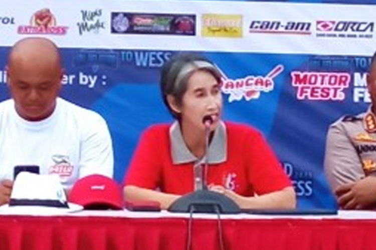 Ucapan selamat datang dan terimakasih dari Pj Bupati Cilacap Yunita Dyah Suminar. (FOTO: Estanto Prima Yuniarto/TIMES Indonesia)