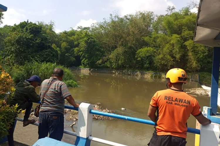 Dua Anak SD di Kota Malang Hilang Hanyut Terbawa Arus Sungai Brantas