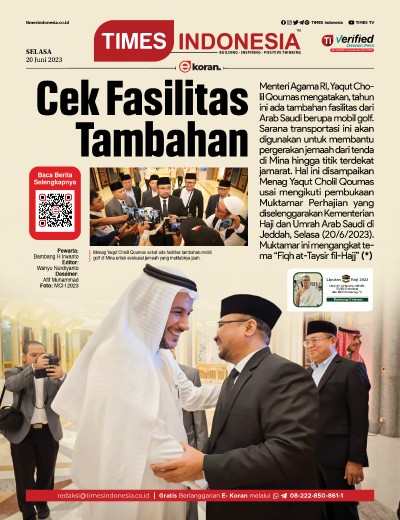 Edisi Selasa, 20 Juni 2023: E-Koran, Bacaan Positif Masyarakat 5.0