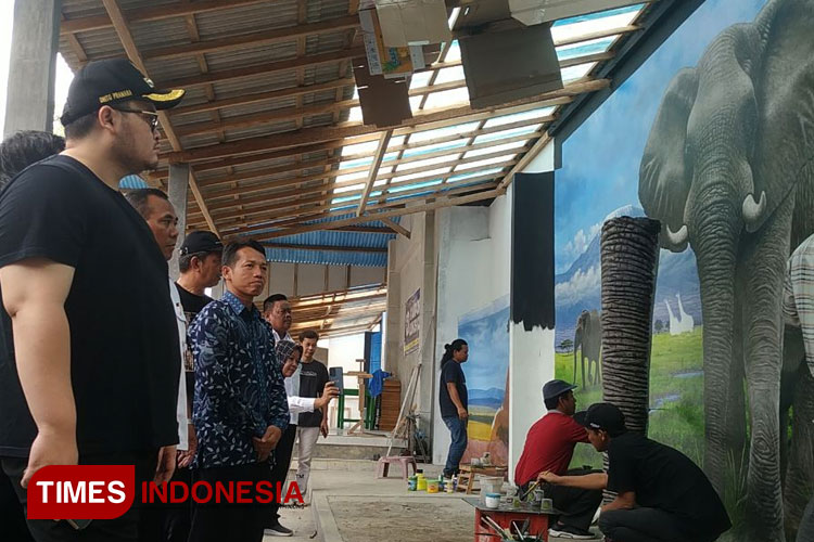 Keberadaan Kampung Lukis, Diharap Munculkan Bakat-Bakat Pelukis Baru di Kediri