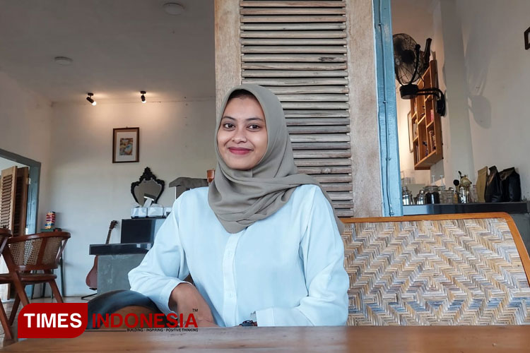 Owner dari Philos Coffee And Culture, Nanda Puspa Windasari. (FOTO : Anggara Cahya /TIMES Indonesia)
