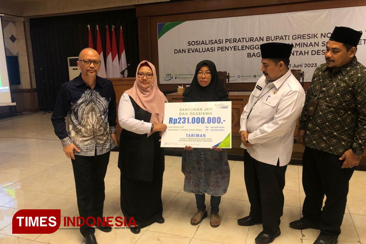 30 Ribu Pekerja Rentan Desa di Gresik Terjamin BPJS Ketenagakerjaan