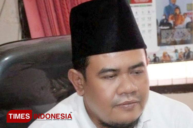 Arwan Hamidi Komisioner KPU Ponorogo. (Foto:Marhaban/TIMES Indonesia)