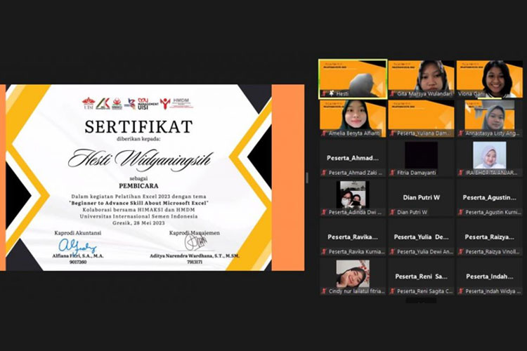 Tingkatkan Kompetensi Mahasiswa UISI, Kolaborasi HIMA Manajemen dan HIMA Akuntansi Gelar Pelatihan Excel