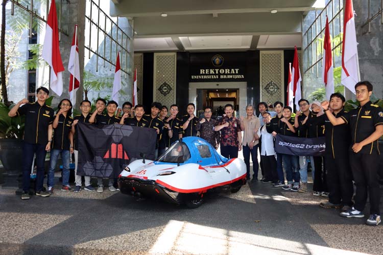 UB Berangkatkan Tim Apatte 62 Ikuti Shell Eco&#45;Marathon Asia 2023