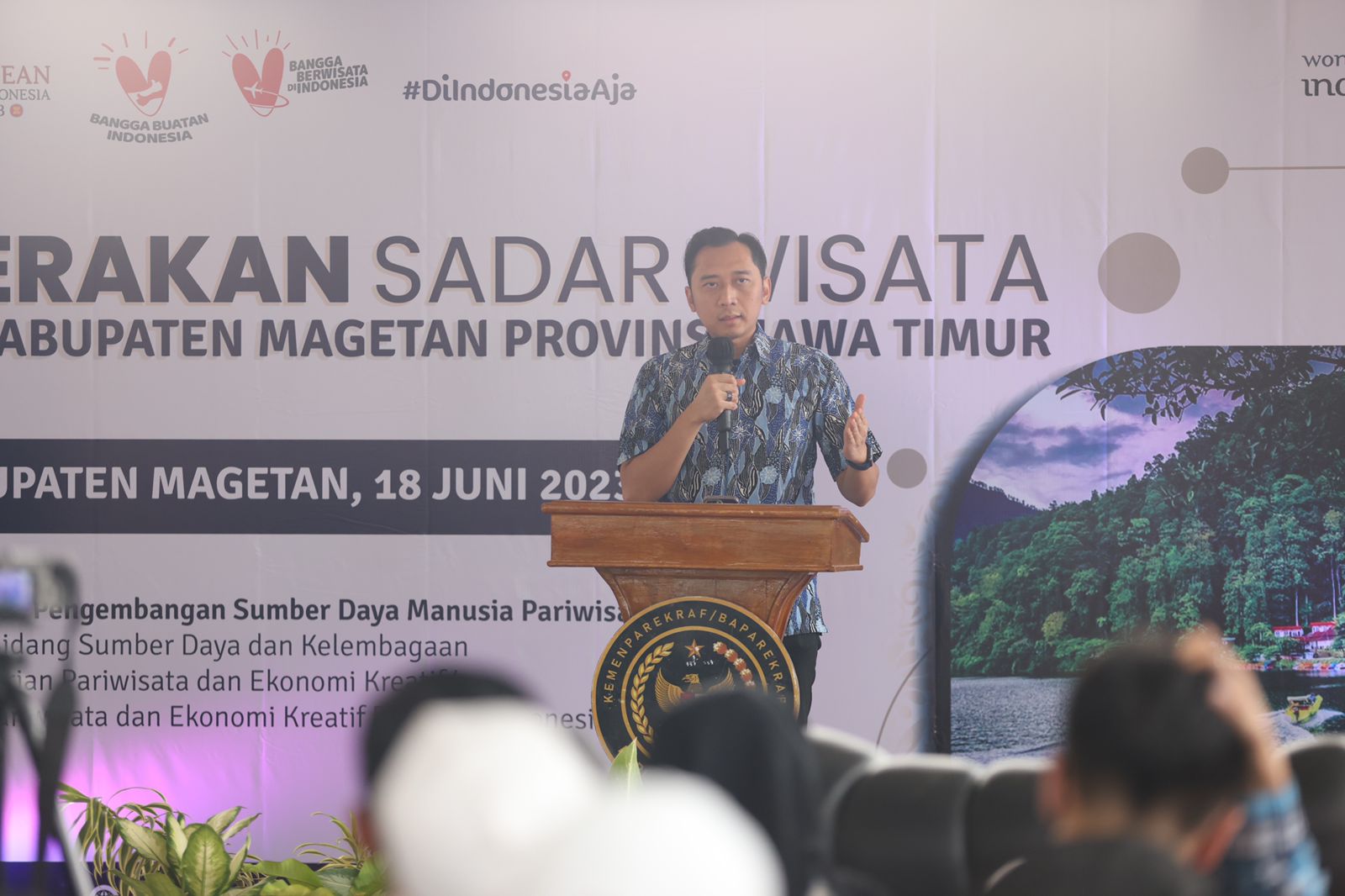 Kunjungi Taman Refugia Magetan, Ibas Bantu dan Dorong Gerakan Sadar Wisata Bersama Masyarakat