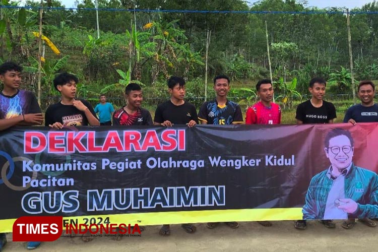 Komunitas Olahraga Wengker Kidul Pacitan Deklarasi Dukung Gus Muhaimin Presiden 2024