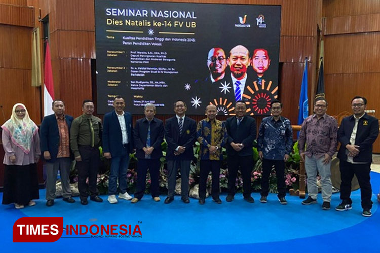 Seminar Nasional oleh Kemenko PMK di Fakultas Vokasi UB Malang. (Foto: Rizky Kurniawan Pratama/TIMES Indonesia)