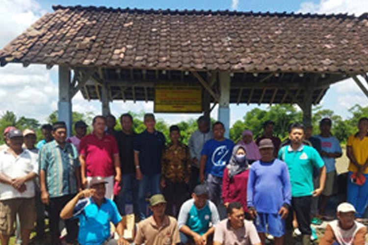 Kelompok Tani peserta demplot kajian tugas akhir mahasiswa Program RPL Prodi PPB 2023 (Foto: Polbangtan Malang)