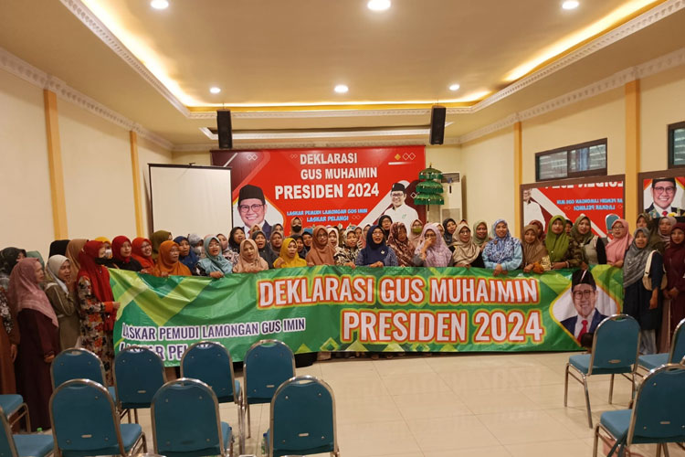Forum Masyarakat dan Laskar Pelangi Deklarasikan Gus Muhaimin sebagai Calon Presiden 2024 di Hall Tanjung Kodok Paciran dan di Hall Lamongan Sport Center (LSC). (Foto: Laskar Pelangi for TIMES Indonesia)