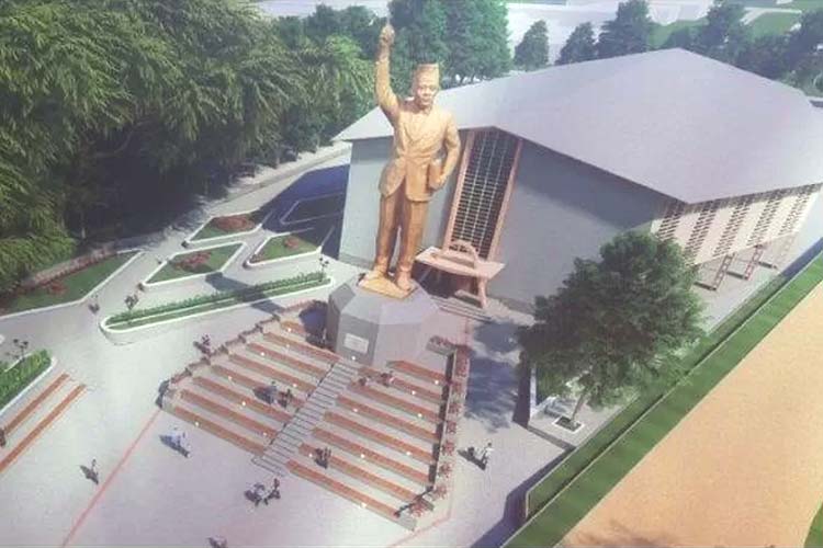 Maket patung Bung Karno . Proyek Pembangunan Patung Bung Karno Telan Biaya Rp14,5 Miliar, Bakalan Menjadi Tertinggi di Dunia (Foto: Tangkapan Layar)