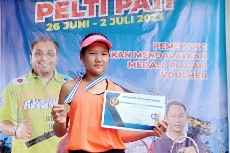 Atlet Tenis Quorra Princy Kembali Raih Juara 1