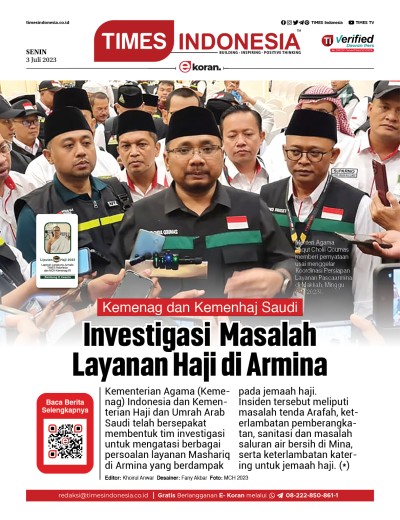 Edisi Senin, 3 Juli 2023: E-Koran, Bacaan Positif Masyarakat 5.0	