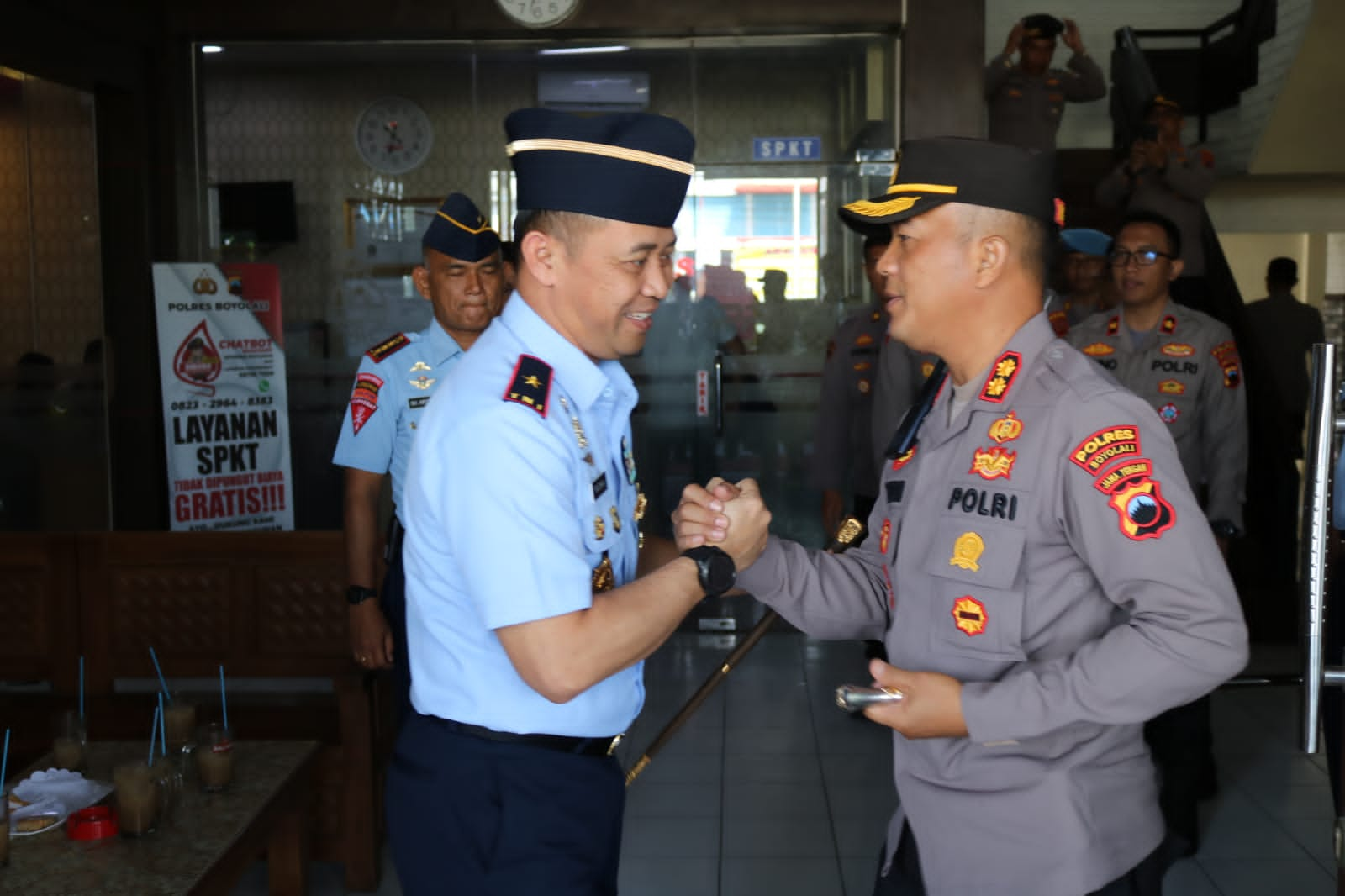 Kunjungi Polres Babeolali Komandan Lanud Adi Soemarmo Kami Bangga