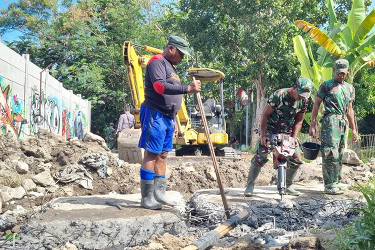 TMMD Kodim Sleman Fokus Tangani Fasilitas Umum