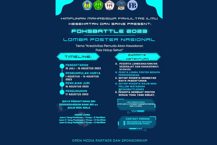 Lomba Poster Nasional 2023 Unipma Telah Dibuka, Cek Syaratnya
