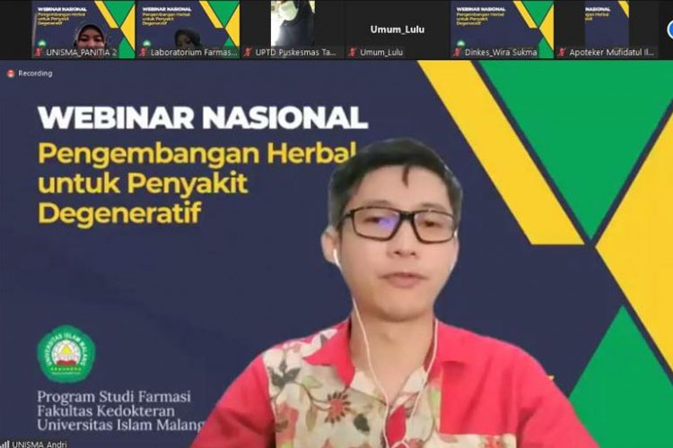 Program Studi Farmasi Unisma Malang Gelar Webinar Nasional