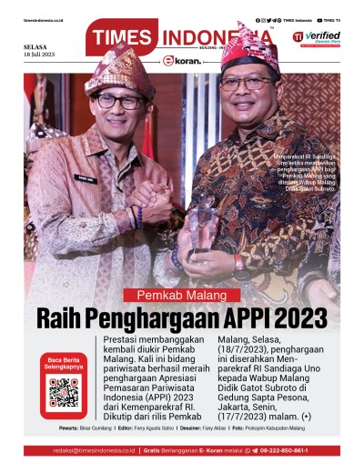 Edisi Selasa, 18 Juli 2023: E-Koran, Bacaan Positif Masyarakat 5.0