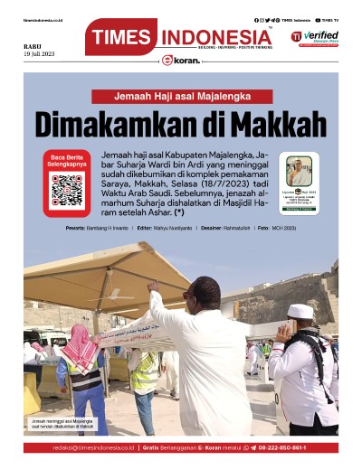 Edisi Rabu, 19 Juli 2023: E-Koran, Bacaan Positif Masyarakat 5.0