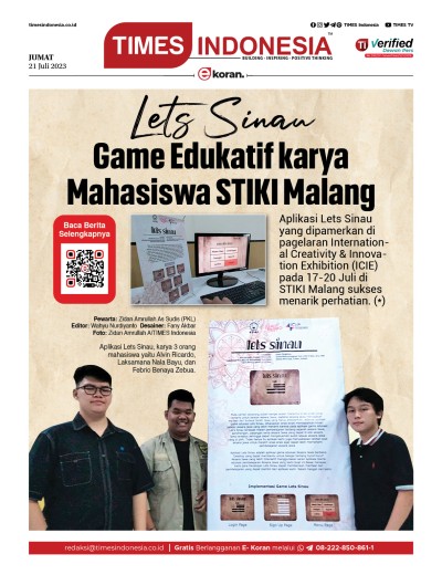 Edisi Jumat, 21 Juli 2023: E-Koran, Bacaan Positif Masyarakat 5.0