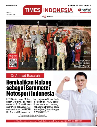 Edisi Senin, 24 Juli 2023: E-Koran, Bacaan Positif Masyarakat 5.0