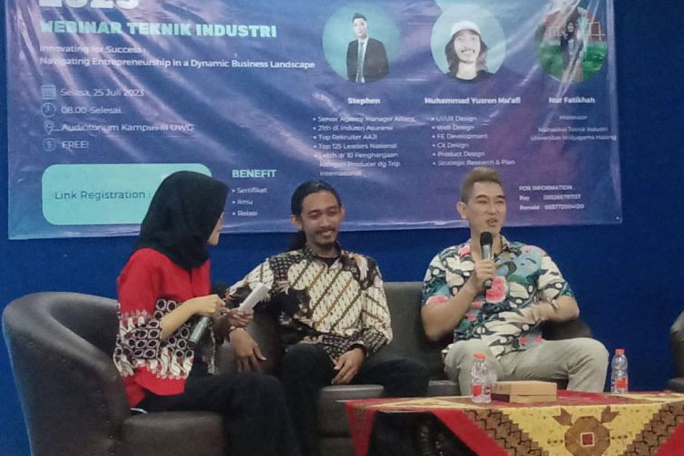 Webinar Teknik Industri UWG Malang: Innovating for Success: Navigating Entrepreneurship in a Dynamic Business Landscape