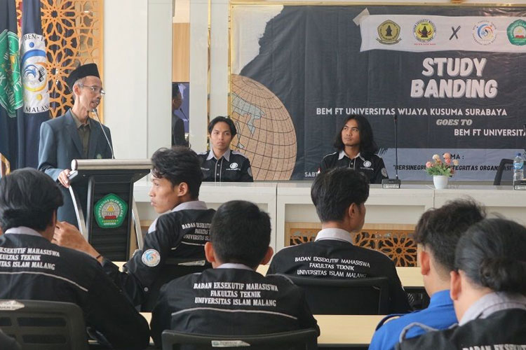 BEM FT Unisma Malang Menerima Kunjungan BEM FT Universitas Wijaya Kusuma Surabaya