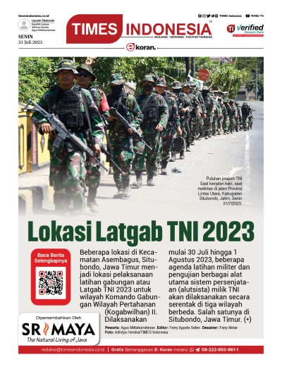 Edisi Senin, 31 Juli 2023: E-Koran, Bacaan Positif Masyarakat 5.0