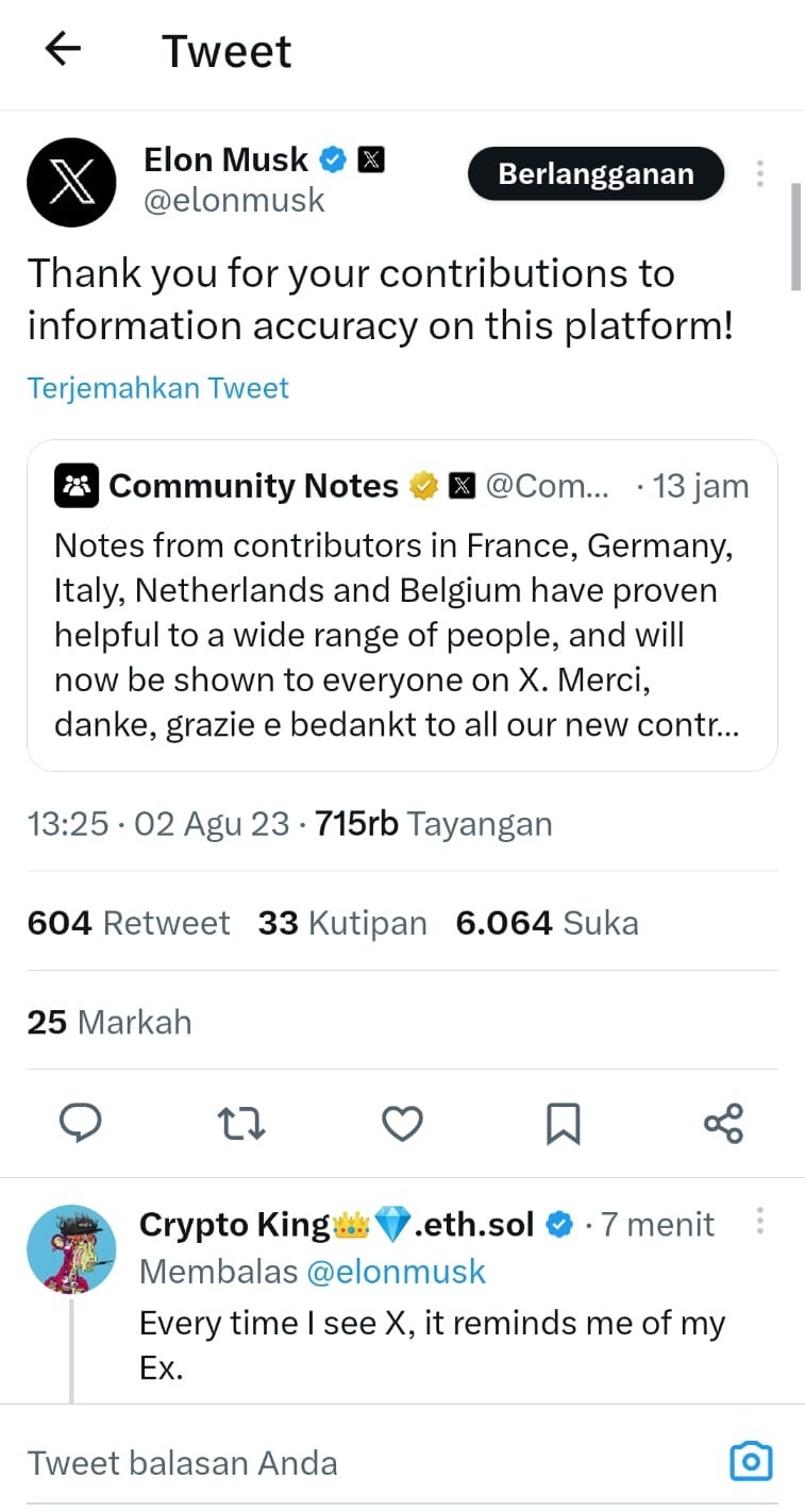 Cuitan Perdana Elon Musk Dengan Akun Berlogo X, Brand Baru Twitter ...