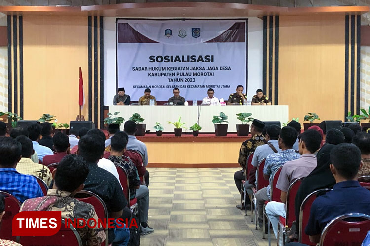Sosialisasi Sadar Hukum, Pemkab Morotai Apresiasi Program Jaksa Jaga Desa