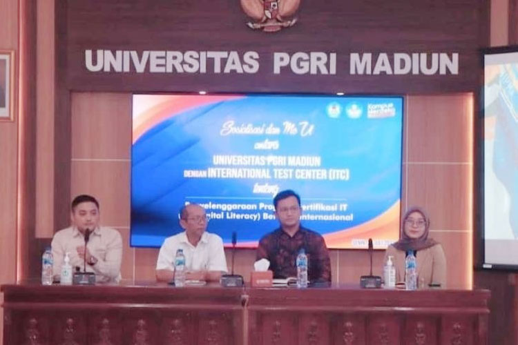 UNIPMA Ditunjuk sebagai Pusat Penyelenggara Sertifikasi IT Bertaraf Internasional di Madiun