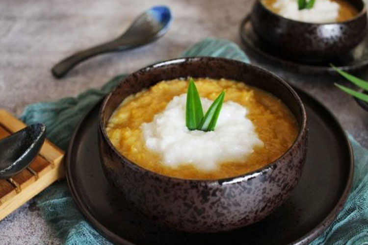 Bubur merah putih, makanan tradisional yang disajikan saat perayaan Kemerdekaan RI. (FOTO: printerest)
