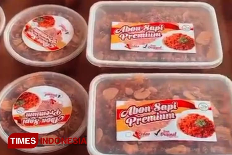 The Abon Premium of Ponorogo after being packed. (Photo: Marhaban/TIMES Indonesia)