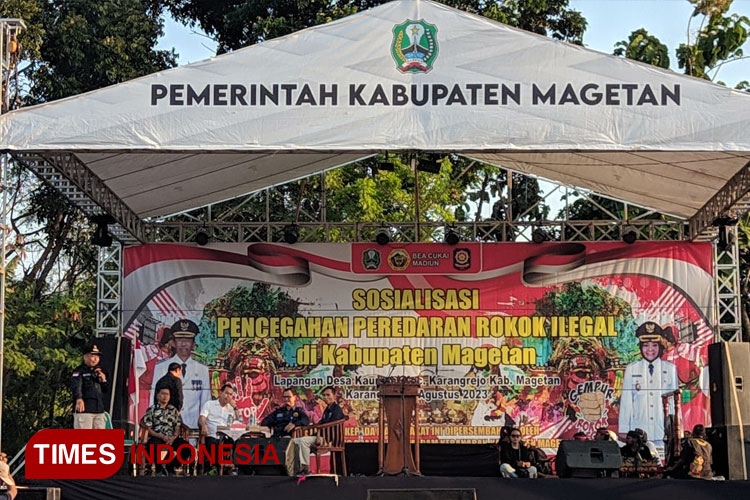 Pemkab Magetan dan Bea Cukai Ajak Warga Karangrejo Gempur Rokok Ilegal 