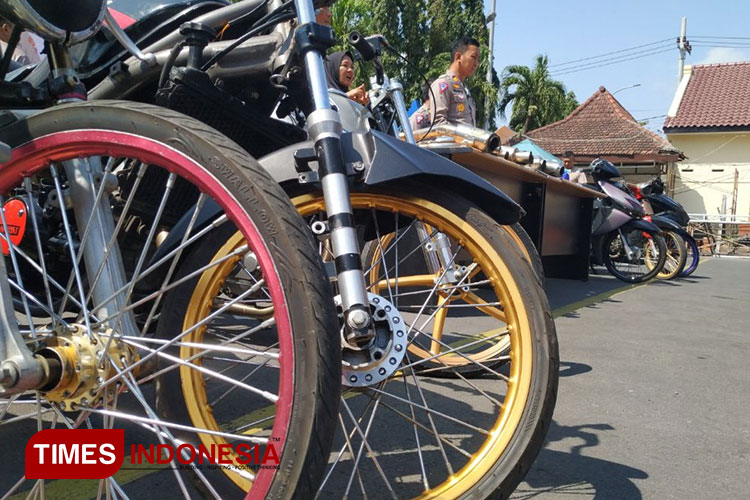 Tindak Pelaku Aksi Balap Liar,  Puluhan Sepeda Motor Diamankan